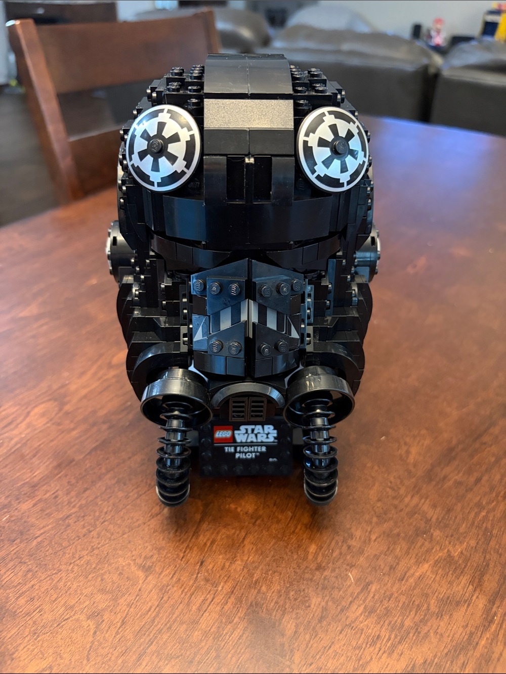 LEGO 75274 Star Wars Black TIE Fighter Pilot Helmet Model